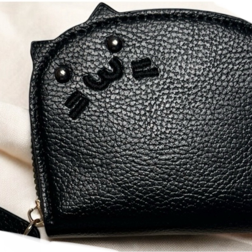 Black Cat-Shaped Coin Purse